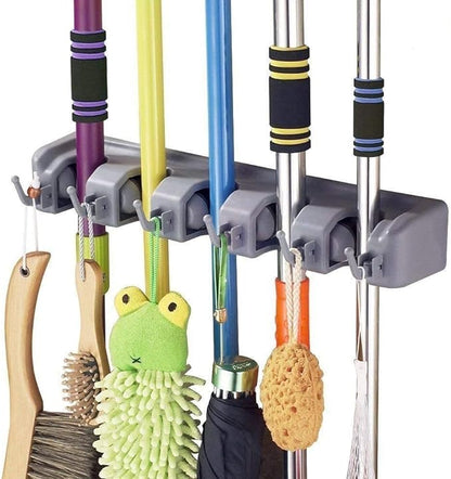 Brooms and Toiletries Organizer