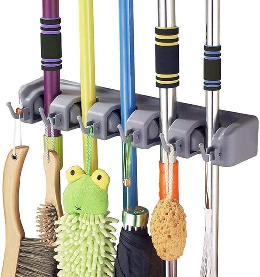 Brooms and Toiletries Organizer