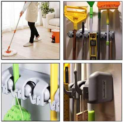 Brooms and Toiletries Organizer
